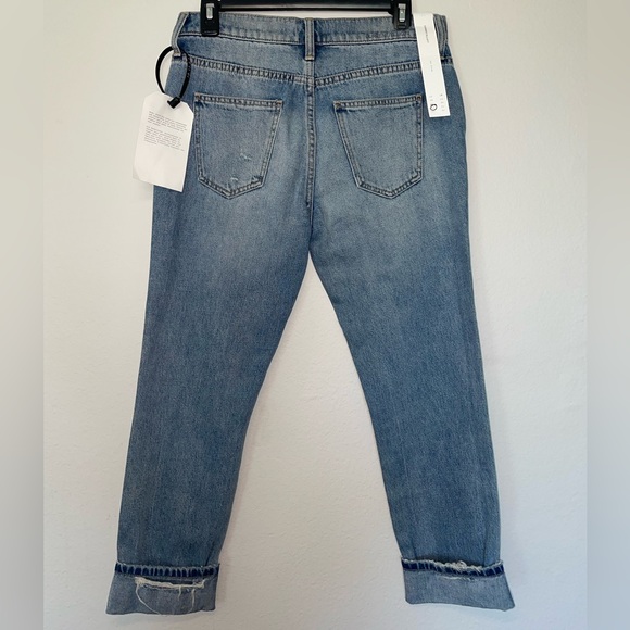 Current/Elliott The Fling Cuffed Cropped Boyfriend Capri Jeans NWT - Picture 12 of 15